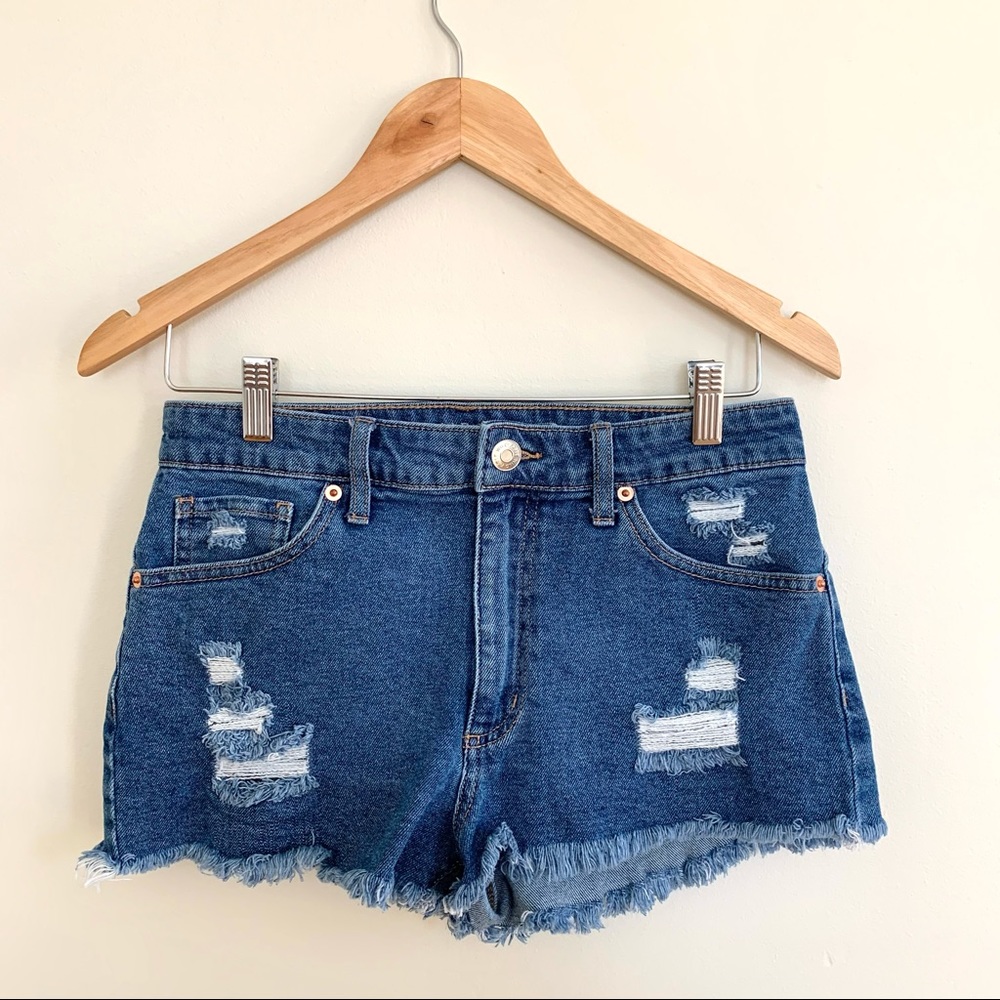 WILD FABLE | Denim Shorts Target Size 8 Distressed